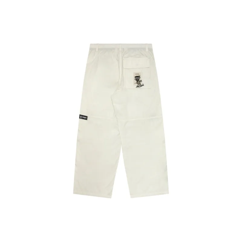 Aape Logo embroidered Elasticated waist Trousers-1