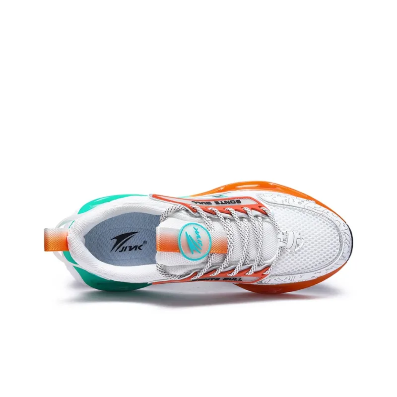 Kinglake Cushioning Slip Resistant Low Top Running Shoes Men's Willow Green Orange-2