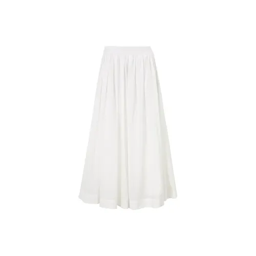 YESWOMEN Casual Long Skirts Women's Gardenia White Skirts