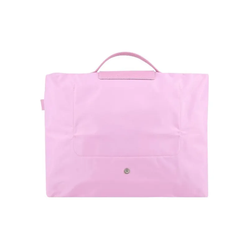 LONGCHAMP Le Pliage Green Cow Leather Trim Document Bag, Handbag, Briefcase Trumpets Women's Pink-2