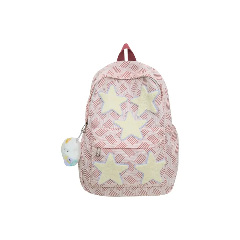 Parker Bear Nylon Backpack Unisex Gray/Blue/Green/Light Pink/Dark Pink-13