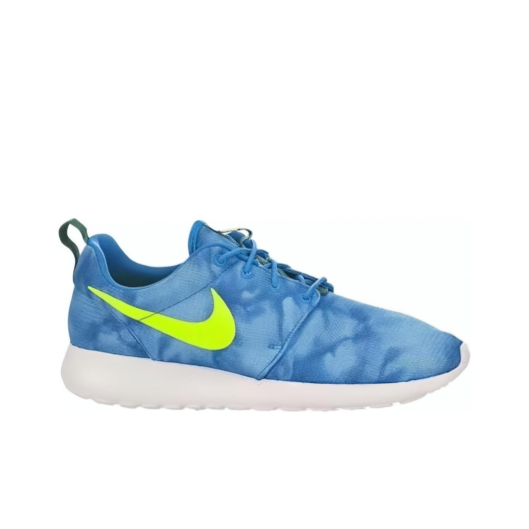 nike roshe run green and white