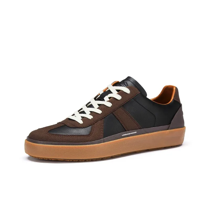 URBANHOOD 5560 Series Low Top Casual Shoes Unisex Dark Iron Brown-1