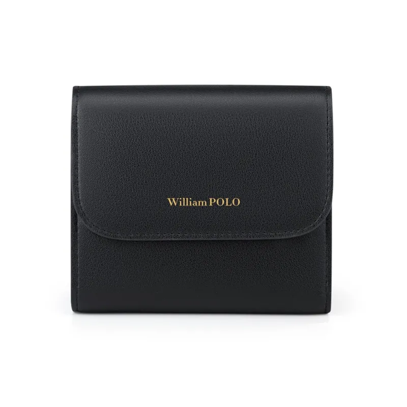 WilliamPOLO Cow Leather Coin Purse Cropped Wallet Regular Women's White/Black/Red/Pink-7