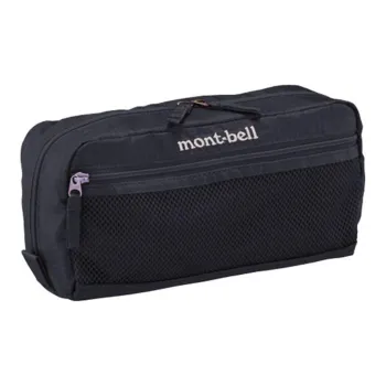 MONTBELL Nylon Toiletry Bag Medium Size Unisex Black
