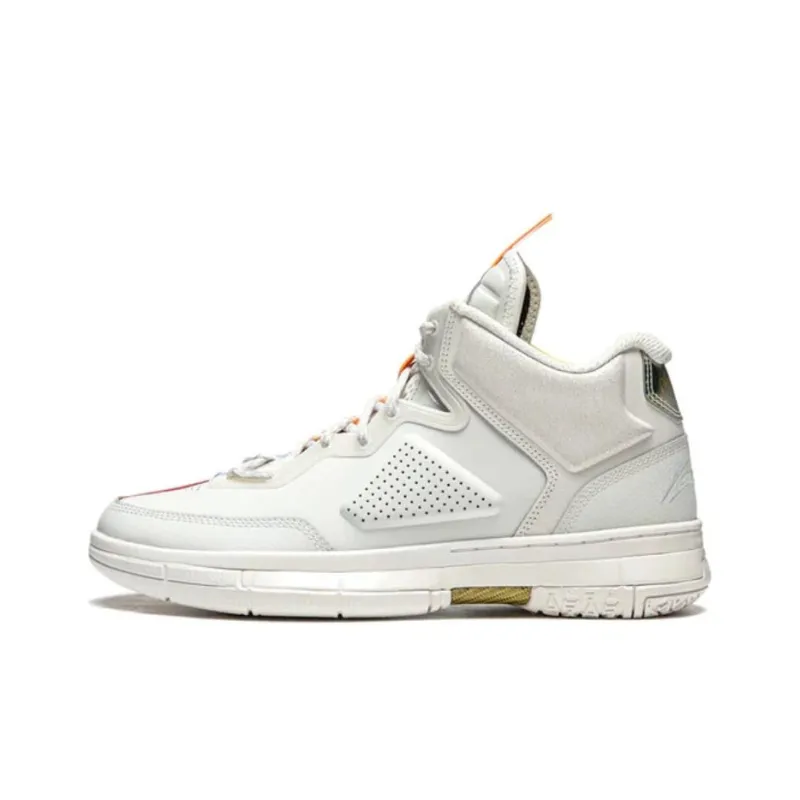 LiNing WAY OF WADE 1 Durable Breathable Basketball Shoes Men's White-2