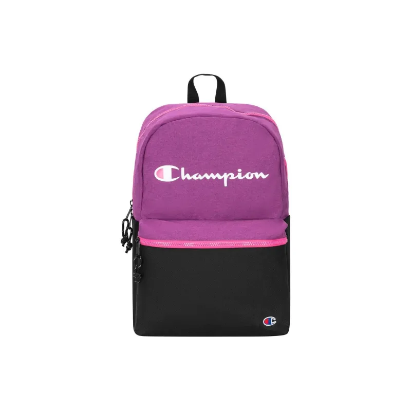 Champion Polyester Backpack Unisex Purple Black-0