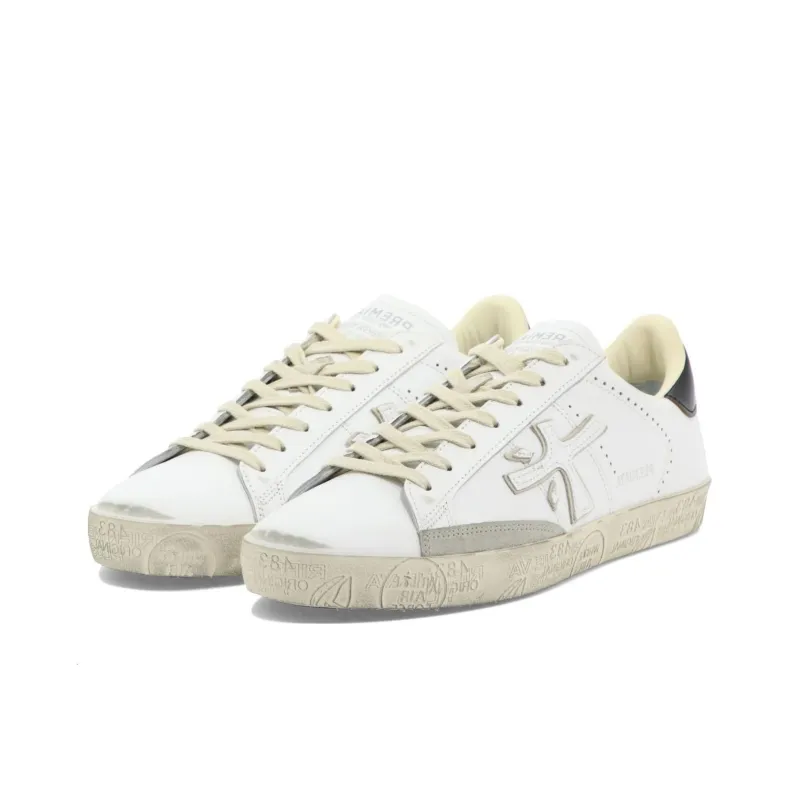 PREMIATA Steven Low-Top Skateboard Shoes Men's White-2