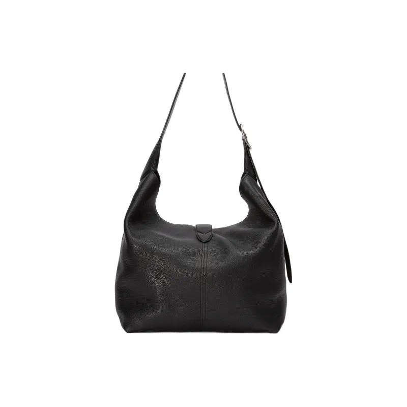 GUCCI Jackie 1961 Leather Half Moon HOBO Shoulder Bag Unisex Black-4