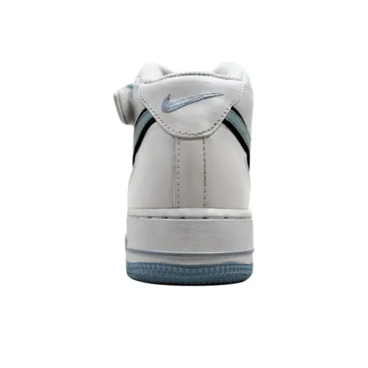 Nike Air Force 1 Mid White/Ice Blue Black Women's-3