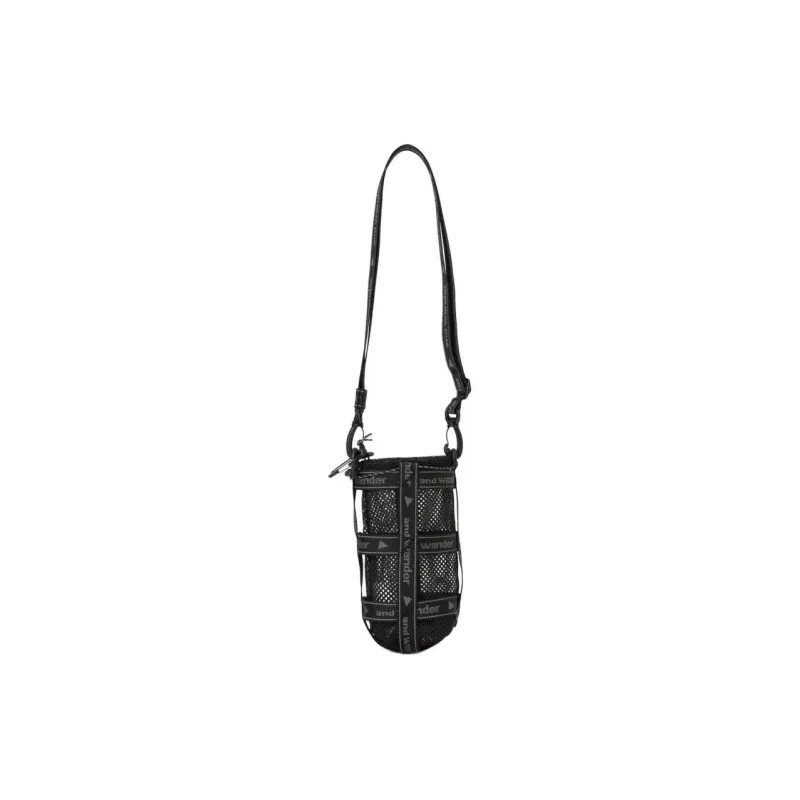 And Wander Nylon Crossbody Bag, Shoulder Bag Regular Unisex Black-2