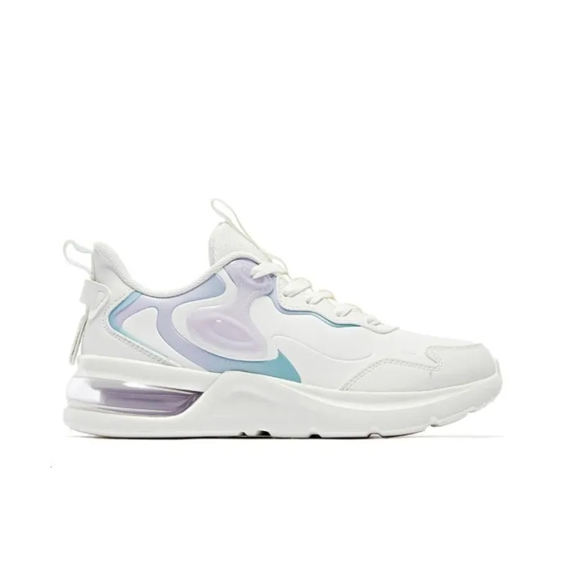 QIAODAN Anti Slip And Wear Resistant Water Resistant Low Top Running Shoes Women's White Purple-1