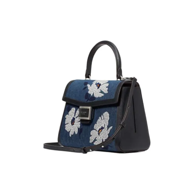 Kate Spade Katy Denim Shoulder Bag Crossbody Bag Handbag Medium Size Women's Winter Night Multicolor-1