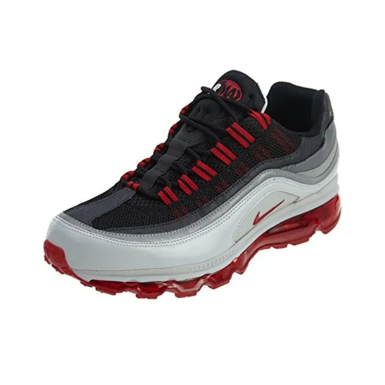 Nike Air Max 24 7 Black Varsity Red Dark Charcoal Cool Grey Women's-2