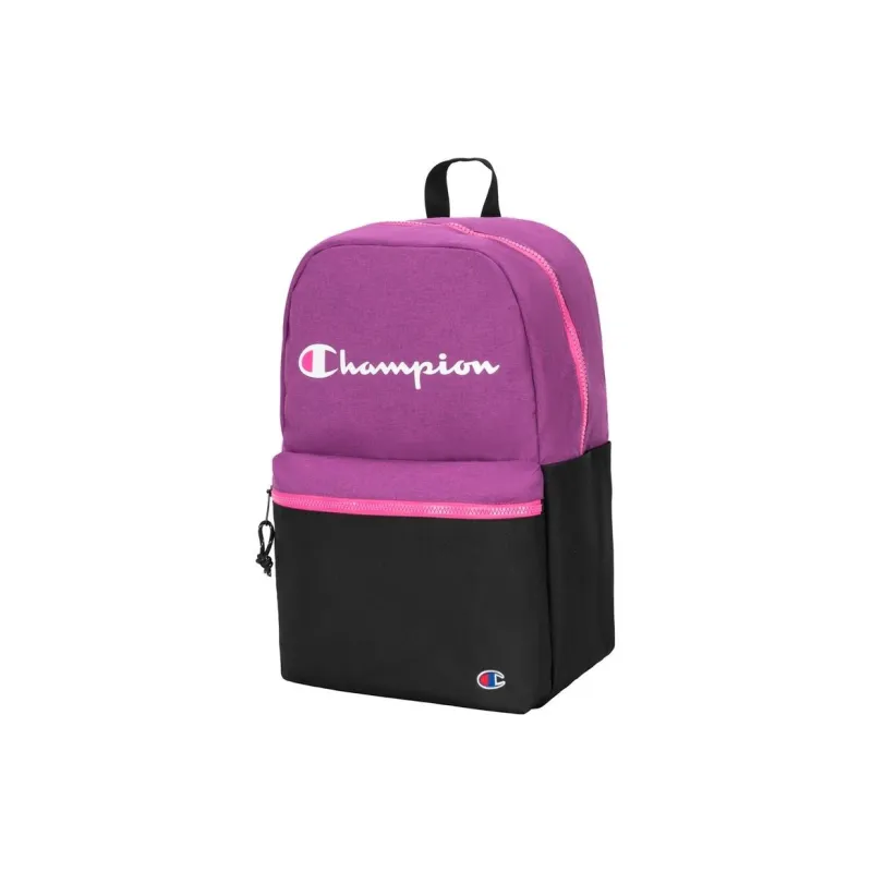 Champion Polyester Backpack Unisex Purple Black-1