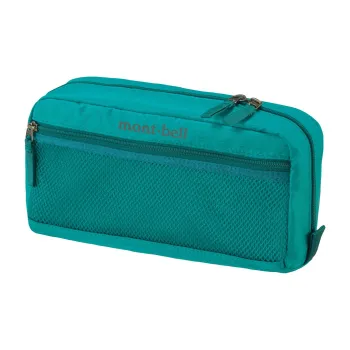 MONTBELL Nylon Toiletry Bag Medium Size Unisex Turquoise Blue