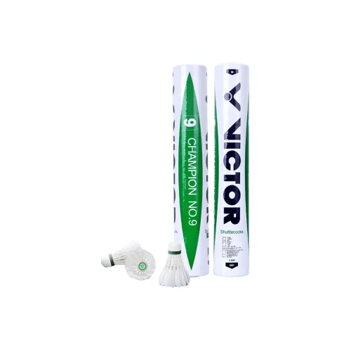 VICTOR CHAMPIONNO.9 10 Duck Feather Shuttlecock 12 Pack Duck Feather *10 Tubes Shuttlecocks