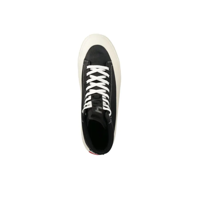 HUGO BOSS Abrasion Resistant High Top Skateboard Shoes Men's Black-4