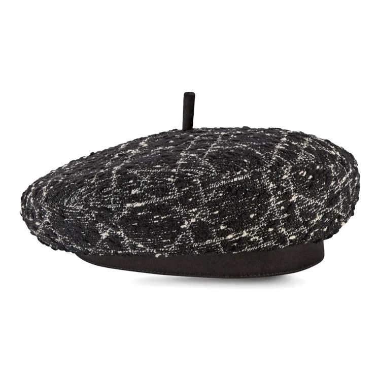 DIOR Cotton, Acrylic, Polyamide Berets Women's Black-0