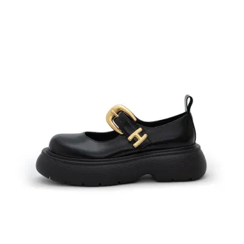 HERLIAN Platform Mary Jane Shoes Women's Black