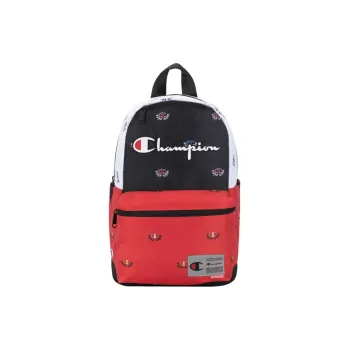 Champion Polyester Backpack Unisex Red Black