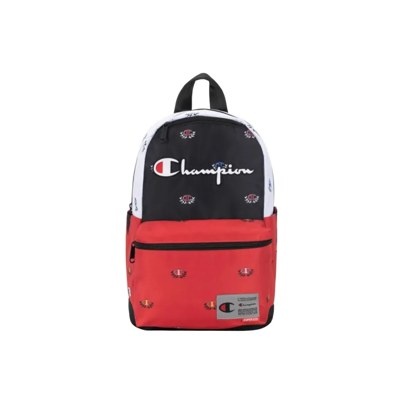 Champion Polyester Backpack Unisex Red Black-0