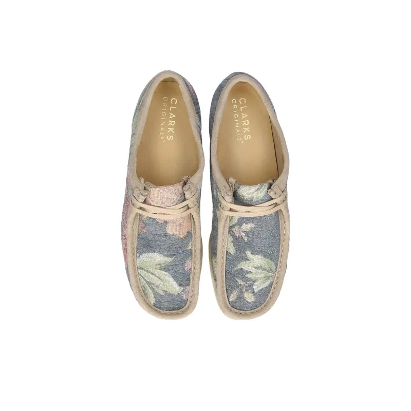 Clarks Originals Wallabee Grey Floral-3