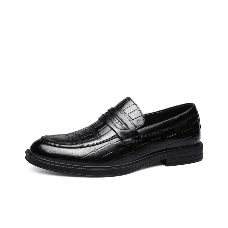 FAPAI Men's Casual Shoes Men Low Top Black-1