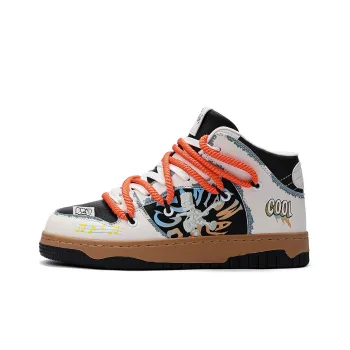 The Simpsons Slip-Resistant Cushioning Wear-Resistant Height Increasing High-Top Skateboard Shoes Unisex