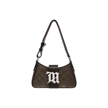 Misbhv Nylon Handbag Shoulder Bag Women's Brown