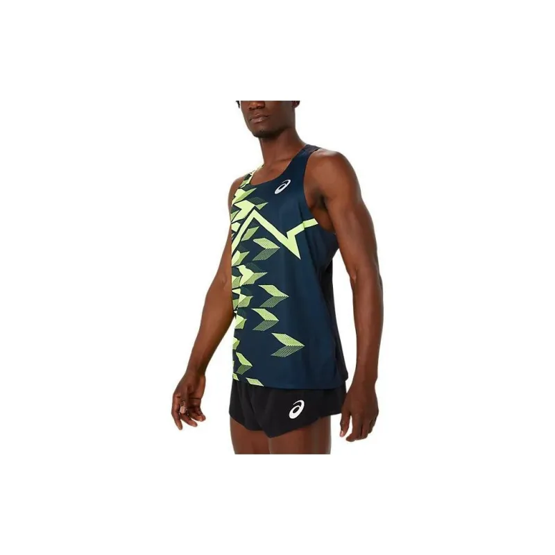 Asics TRACKELITE Tank Tops Men Blue-2
