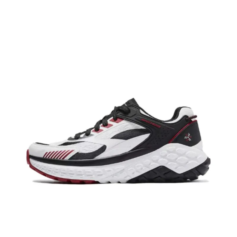 Skechers Sport Cushioned Slip Resistant Low Top Casual Running Shoes Men's Gray White-0