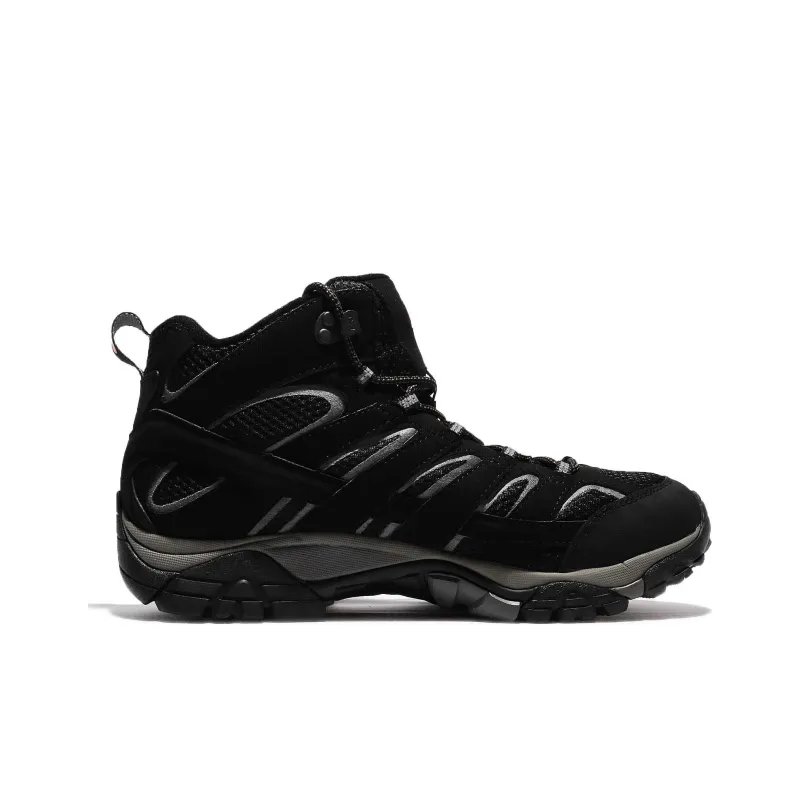 MERRELL Moab 2 MID GTX Durable Breathable High-Top Outdoor Shoes Men's Black Brown-1
