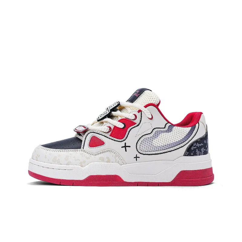 The Simpsons Skateboard Shoes Unisex Low Top Mismatched/Beige-1