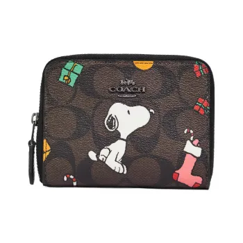 Snoopy X Peanuts X COACH Zip Around Wallets