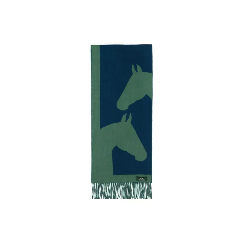 HERMES Knit Scarves Women's Green-0