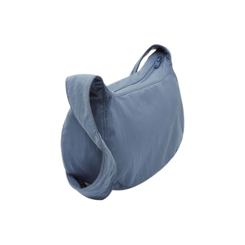 COS Polyamide Saddle Bag, Shoulder Bag, Crossbody Bag Medium Size Unisex Haze Blue-1