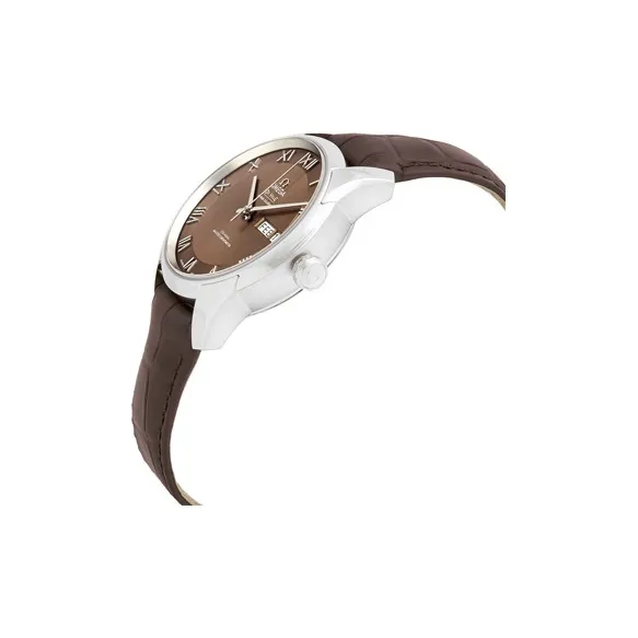 OMEGA Disc Fly Collection Automatic Mechanical Movement Men's Watches Watch 41mm Coffee Watch Dial-2