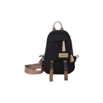 Duoluplo Doron Paul Nylon Shoulder Bag Backpack Crossbody Backpack Sling Bag Regular Unisex Black Khaki Green White