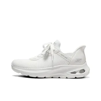 Skechers Cushioning Anti Slip And Wear Resistant Low Top Casual Shoes Women's Ivory