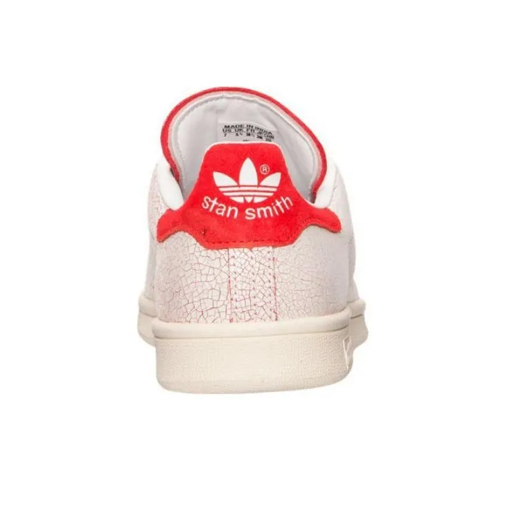 Adidas Stan Smith Cushioning Wear Resistant Low Top Skateboard Shoes Unisex White Red-2