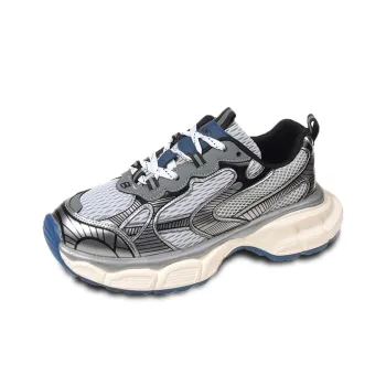 TOMAY Anti Slip And Wear Resistant Height Increasing Low Top Chunky Sneakers Unisex