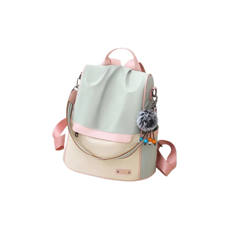 Weymond Oxford Travel Trendy Backpack Women's Gray/Blue/Green/Khaki-10