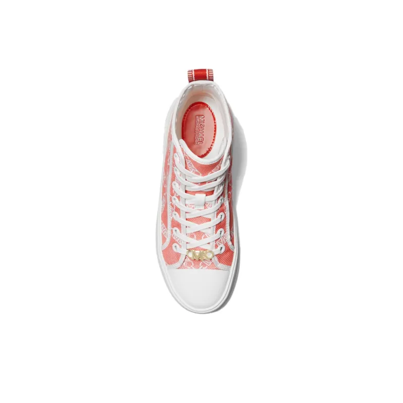 MICHAEL KORS Evy High-Top Skateboard Shoes Women's Red-2