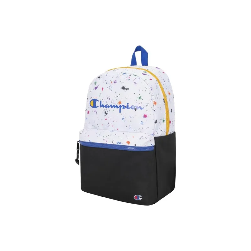 Champion Polyester Backpack Regular Unisex White Black-0