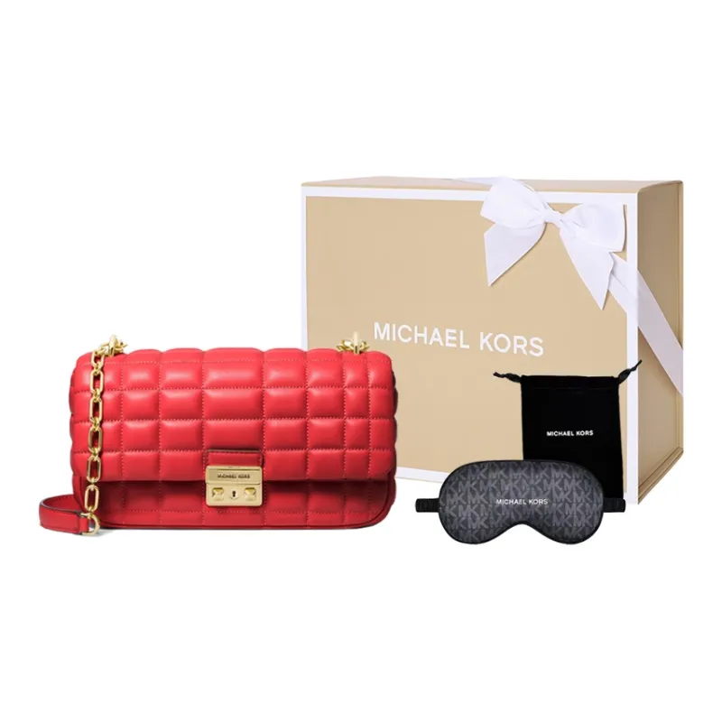 MICHAEL KORS Sheepskin Pillow Bag, Handbag, Shoulder Bag Women's Red-3