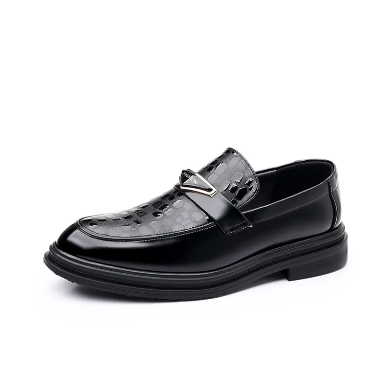 JIETEGONGYANG Loafers Men's Black-2