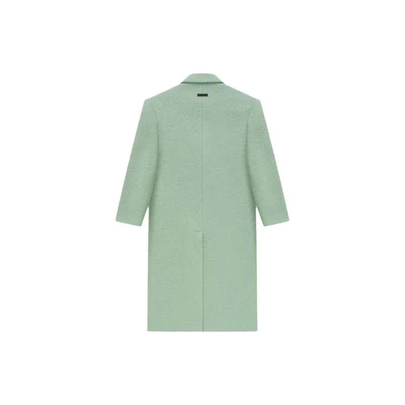 Fear Of God SS24 Season 8 Collection Boiled Wool Double Breasted Overcoat Coat Women's Sea Green/Sea Green-1