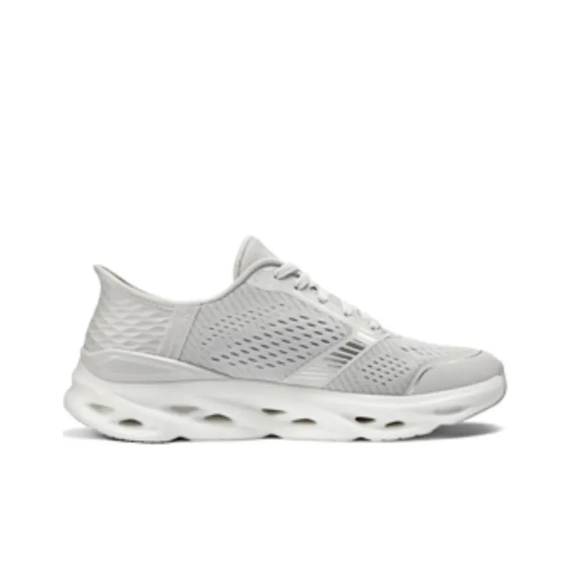 Skechers Cushioning Wear Resistant Low Top Running Shoes Women's Gray Silver-1