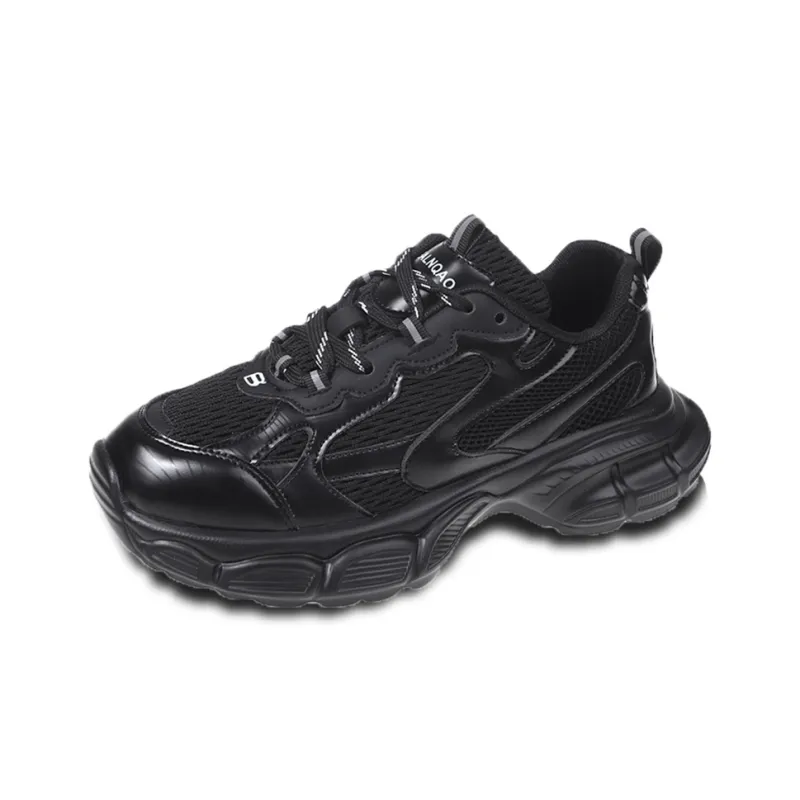 TOMAY Anti-Slip And Wear-Resistant Height Increasing Low-Top Chunky Sneakers Unisex-4